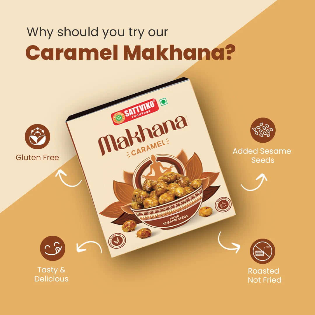 Sattviko Caramel Makhana 40 GM