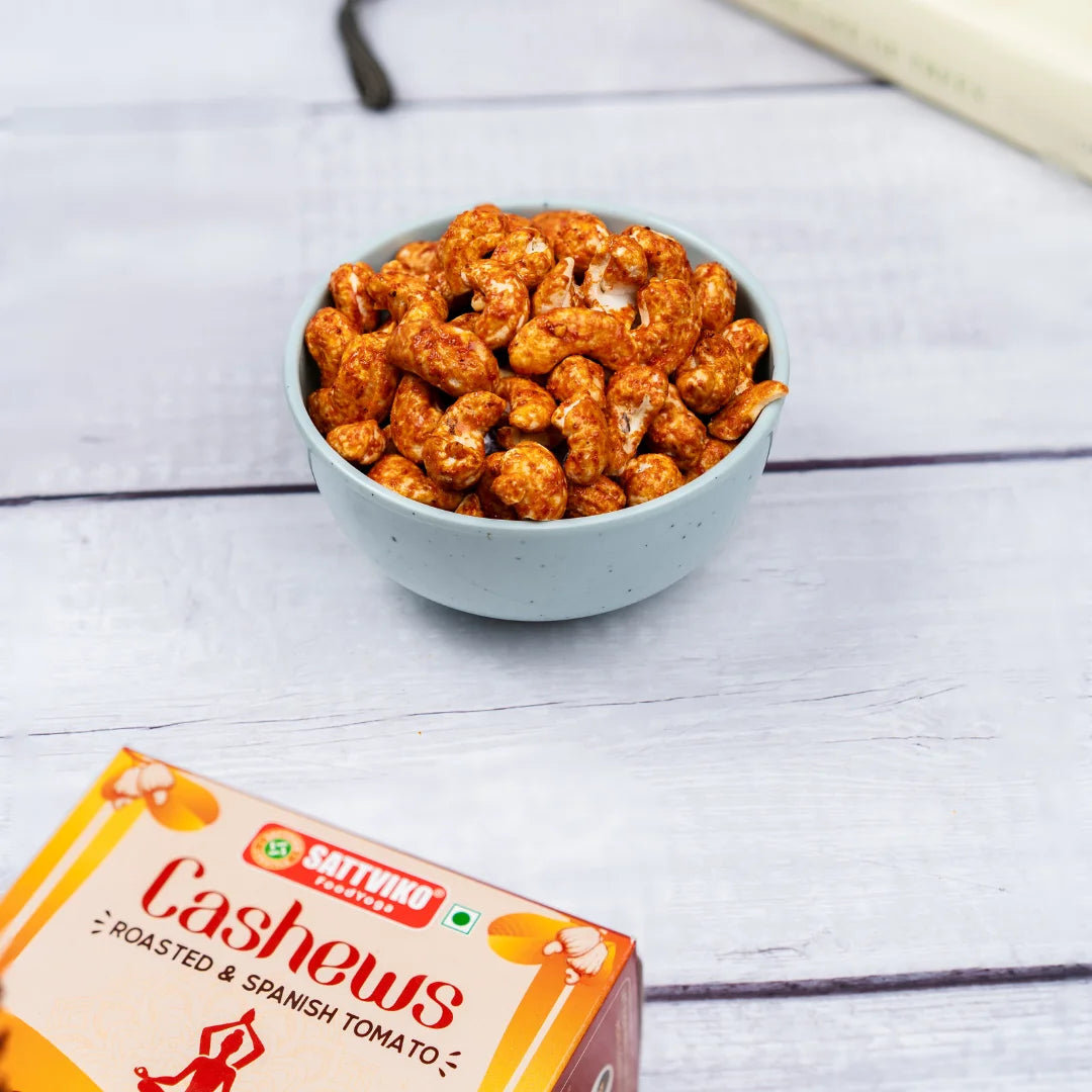 Sattviko Roasted Spanish Tomato Cashews 80 GM