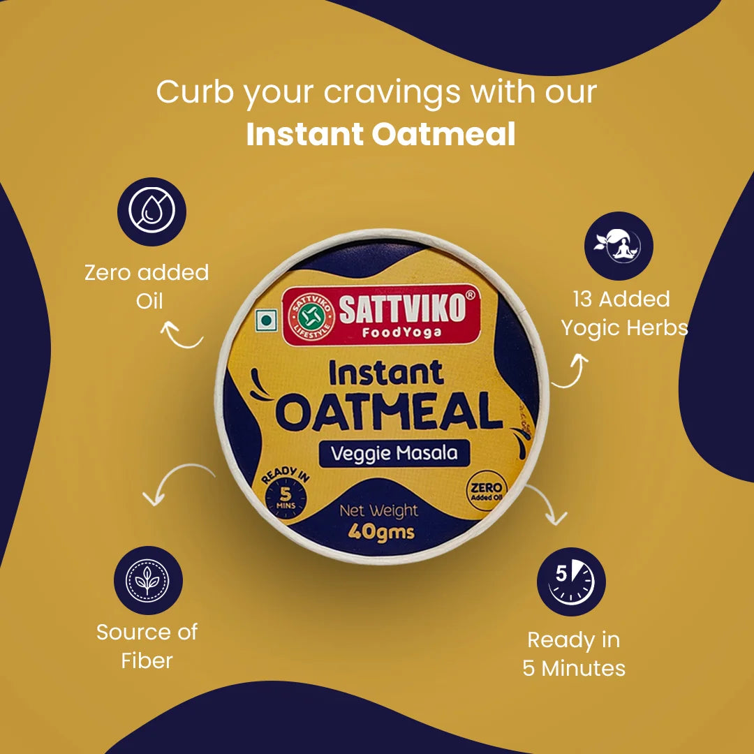 Sattviko Instant Oatmeal Veggie Masala 70 GM