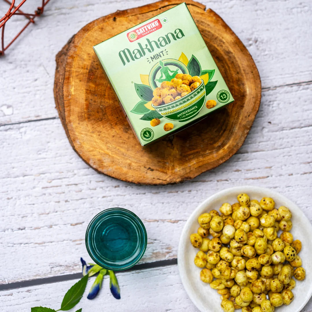 Sattviko Mint Makhana Flavor 40 GM | With Anti Oxidants