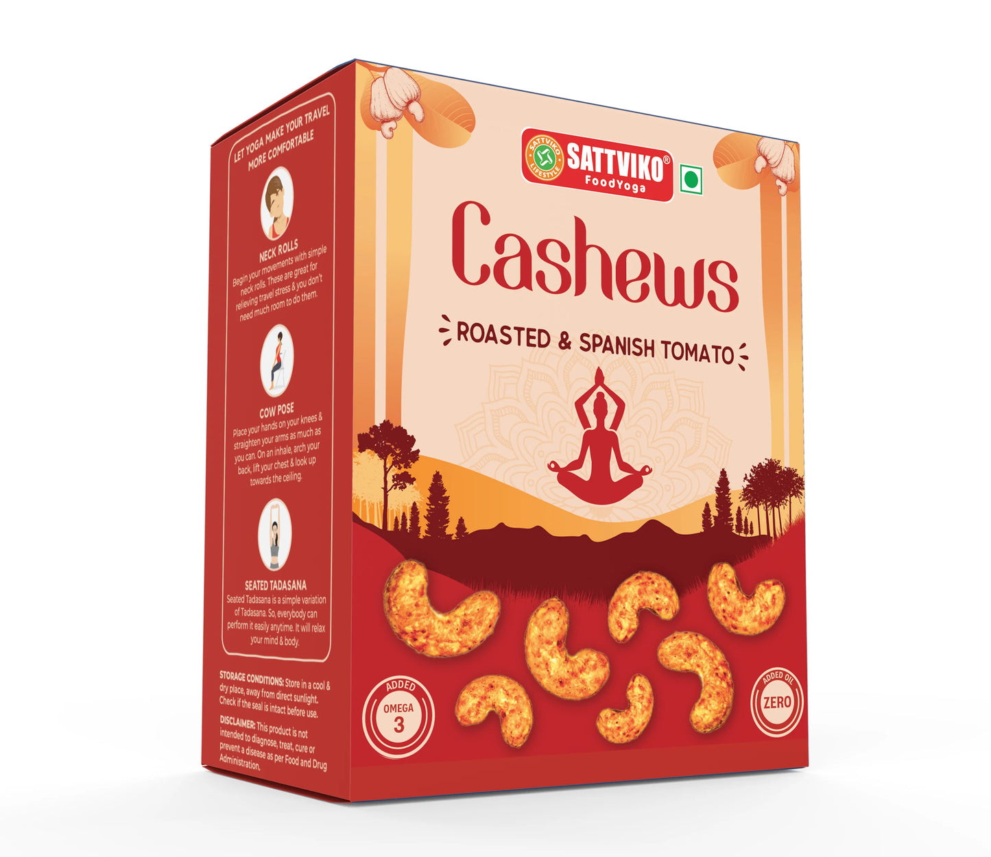 Sattviko Roasted Spanish Tomato Cashews 80 GM