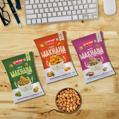 Makhana Super Combo - Peri Peri, Mint & Pink Salt (New Launch)