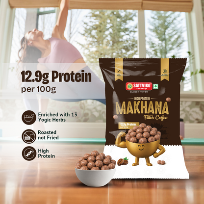 Sattviko High Protein Makhana – Filter Coffee (30g)