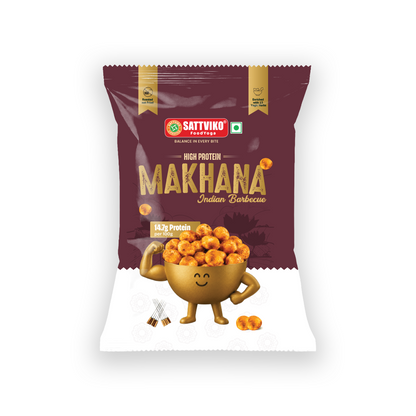 Sattviko High Protein Makhana – Indian Barbecue (30g)