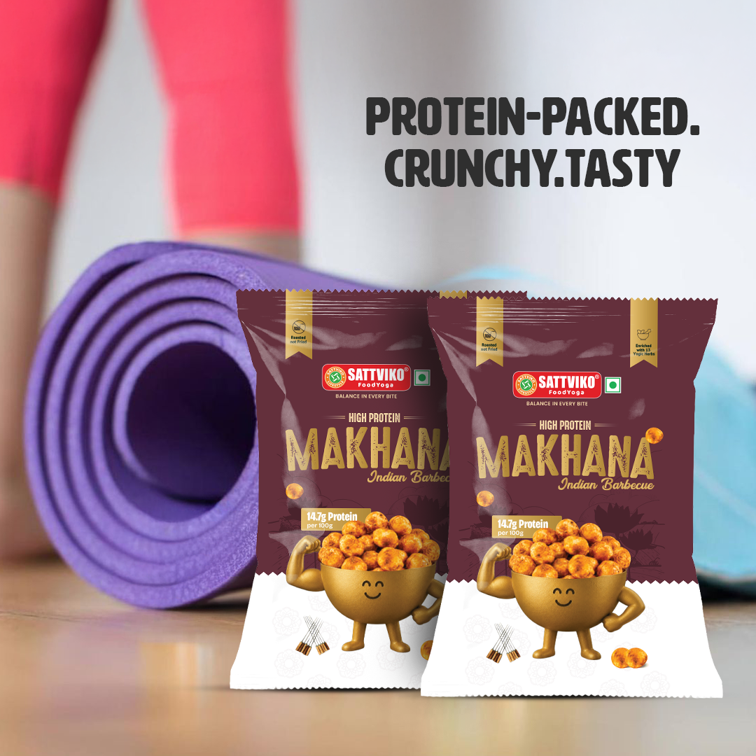 Sattviko High Protein Makhana – Indian Barbecue (30g)