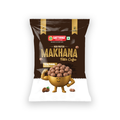 Sattviko High Protein Makhana – Filter Coffee (30g)