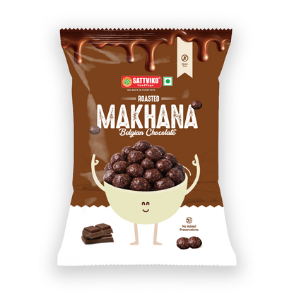 Sattviko Roasted Makhana – Belgian Chocolate (42g)