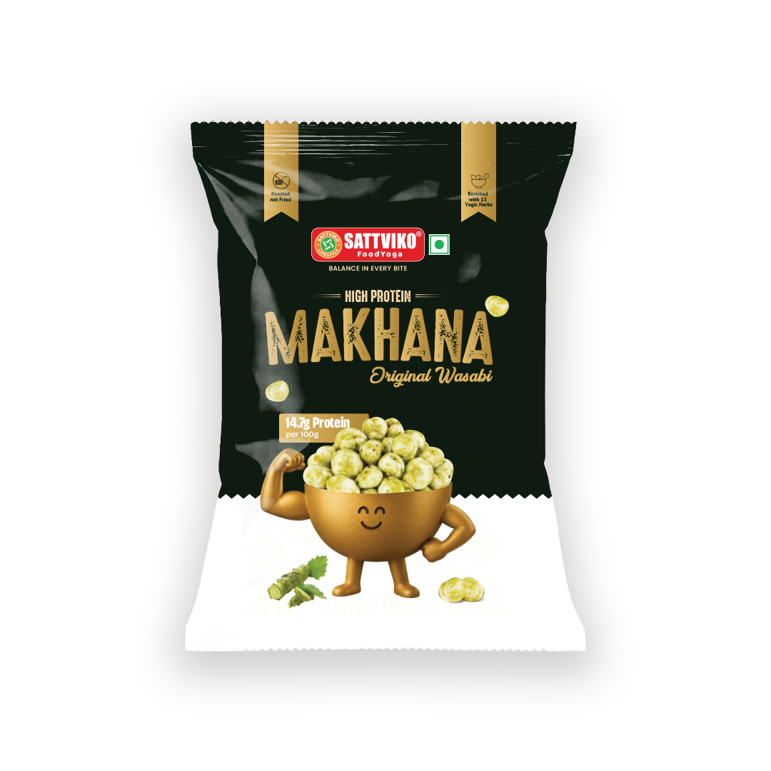 Sattviko High Protein Makhana – Original Wasabi (30g)