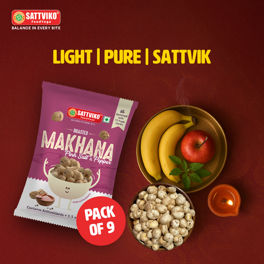 Navratri Fasting Special Combo - Pack of 9 | Pink Salt Makhana