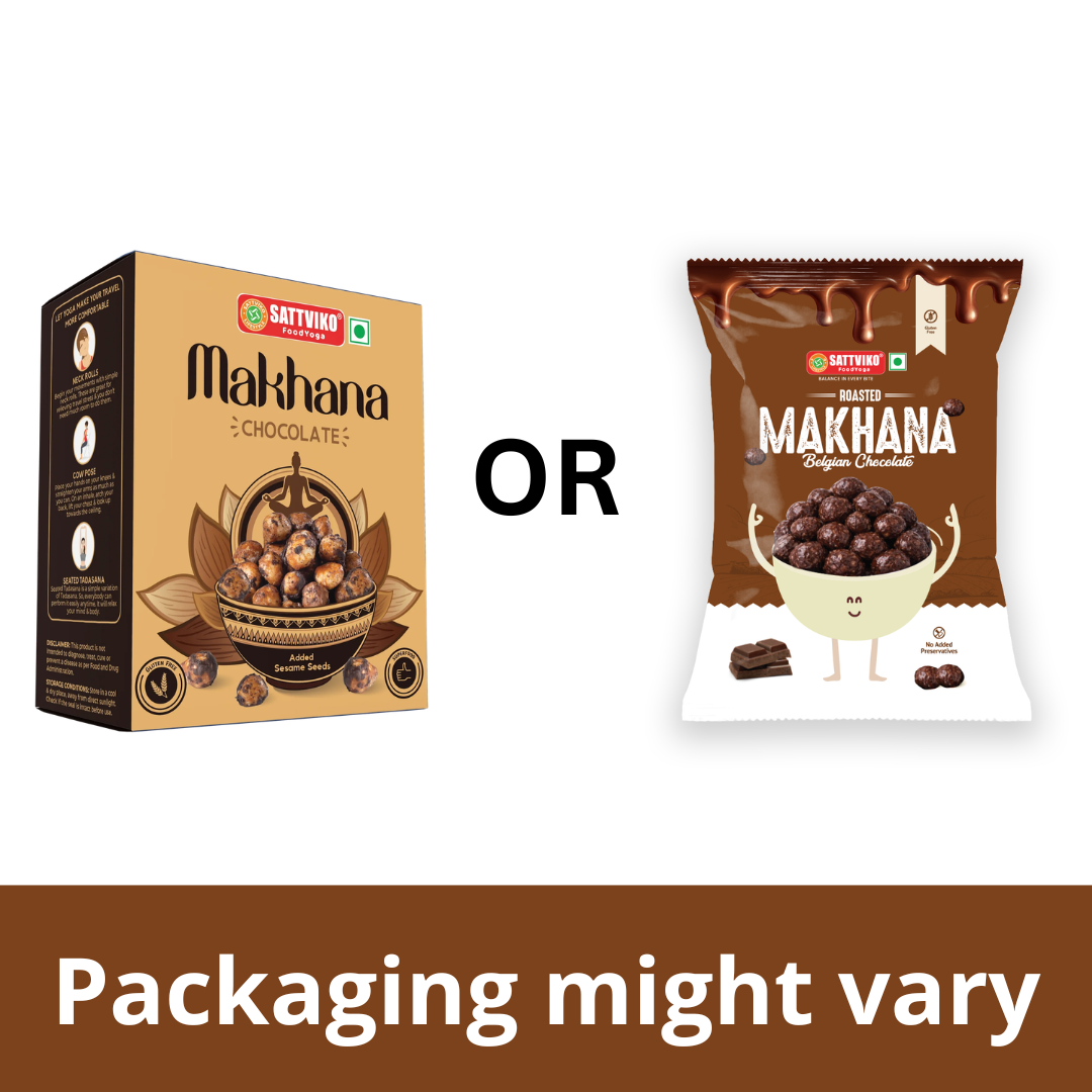 Sattviko Roasted Makhana – Belgian Chocolate (42g)