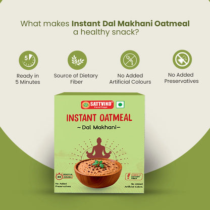 Sattviko Instant Oatmeal Dal Makhani Flavour