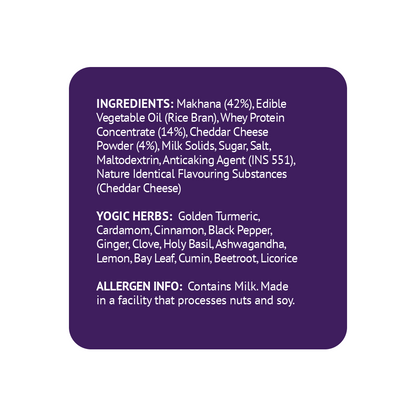 Sattviko High Protein Roasted Makhana - Cheddar Cheese