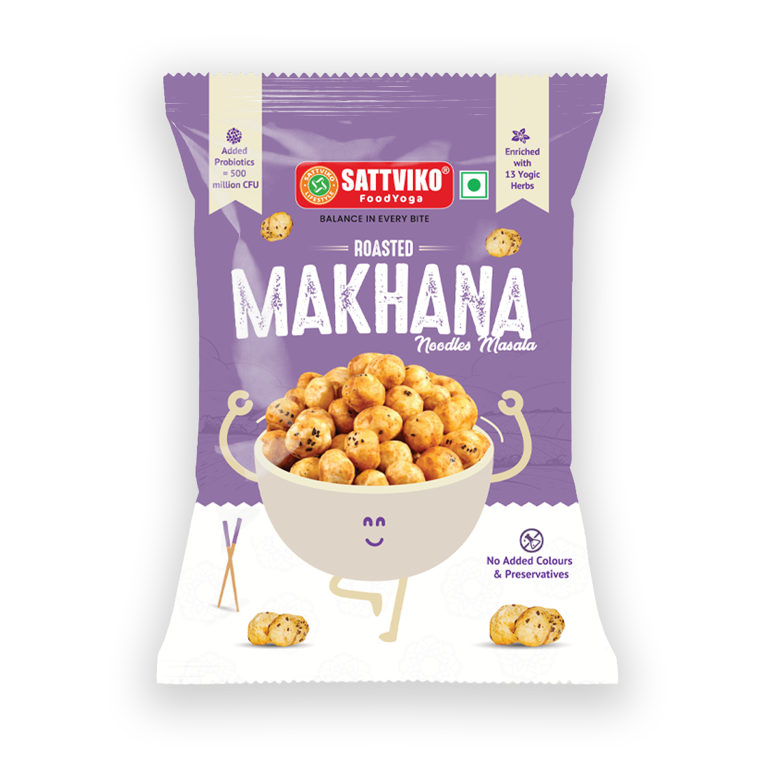 Sattviko Roasted Makhana - Noodles Masala 50GM