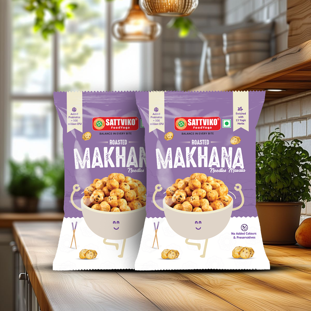 Sattviko Roasted Makhana - Noodles Masala 50GM
