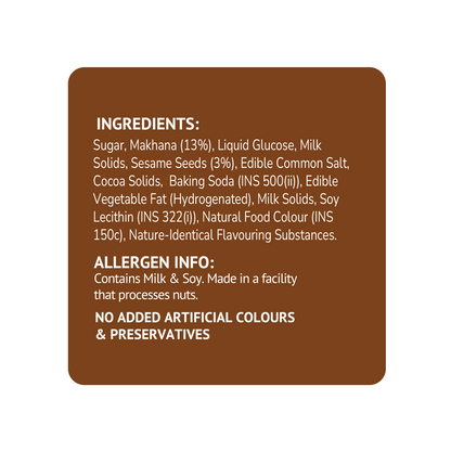 Sattviko Roasted Makhana – Belgian Chocolate (42g)