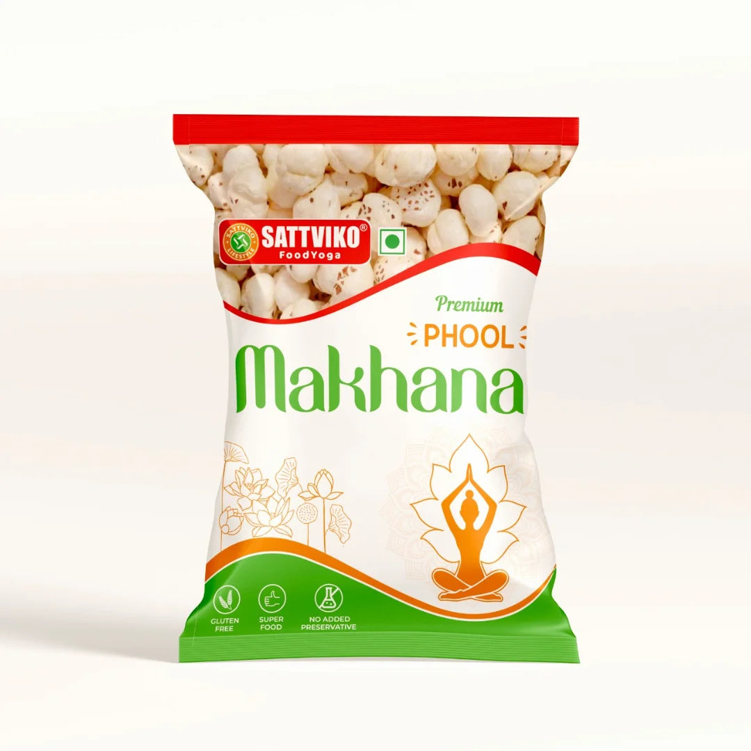 Plain Raw Phool Makhanas - 200 GM | High Quality Big Size Premium Foxnuts