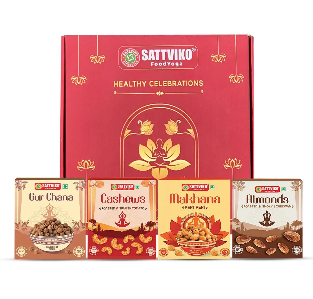 Sattviko Festive Gift Hamper | Healthy Snacks | Pack of 4