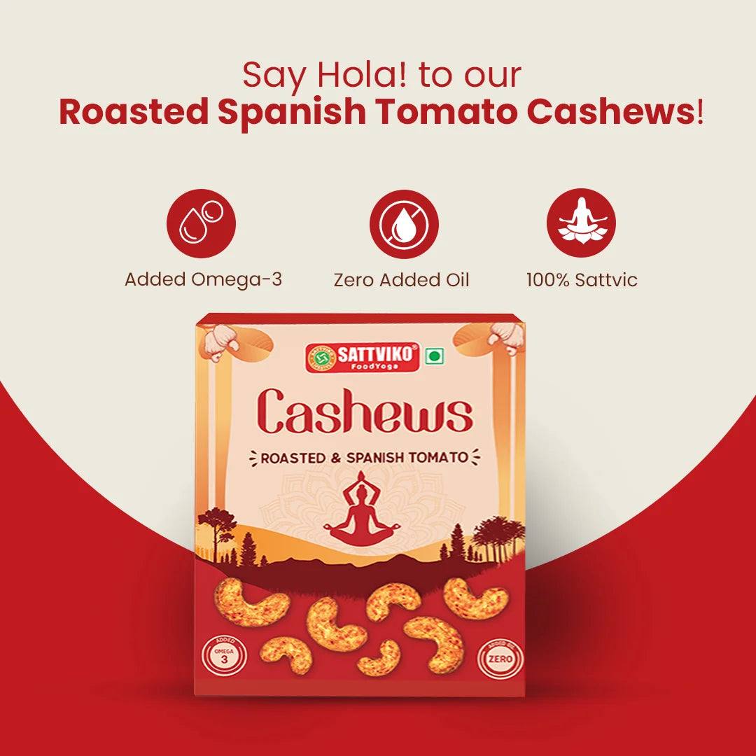 Sattviko Roasted Spanish Tomato Cashews 80 GM