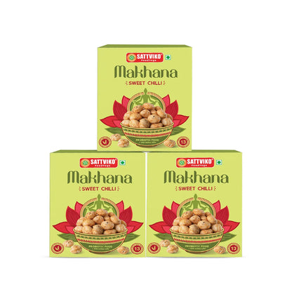 Makhana Combo Pack of 3 - Sweet Chilli Flavour