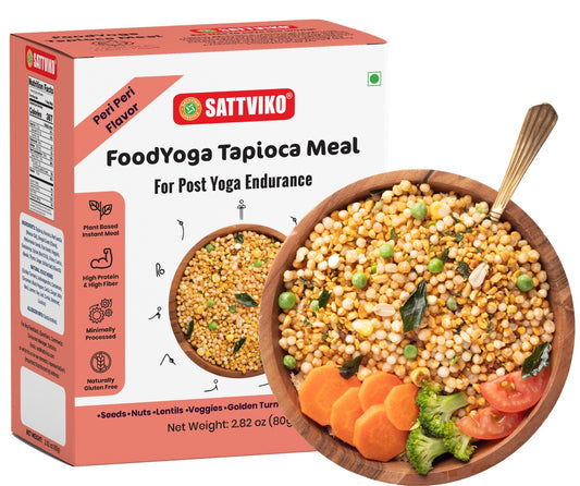 Sattviko Sabudana Tapioca Instant Meal | Peri Peri Flavor