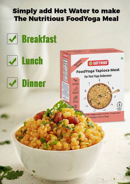 Sattviko Sabudana Tapioca Instant Meal | Peri Peri Flavor